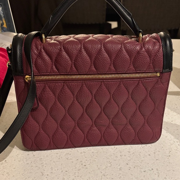 Vera Bradley Maroon Quilted Crossbody - Picture 8 of 10
